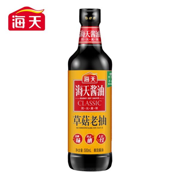 Haday Zero-Add Shiitake Dark Soy Sauce, 500ml Bottle